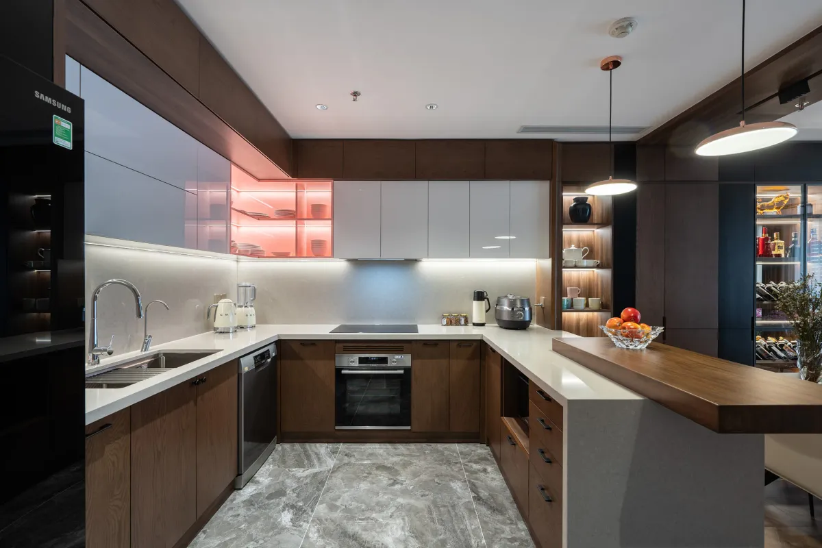 Tủ Bếp Nhựa Than Tre NC Home