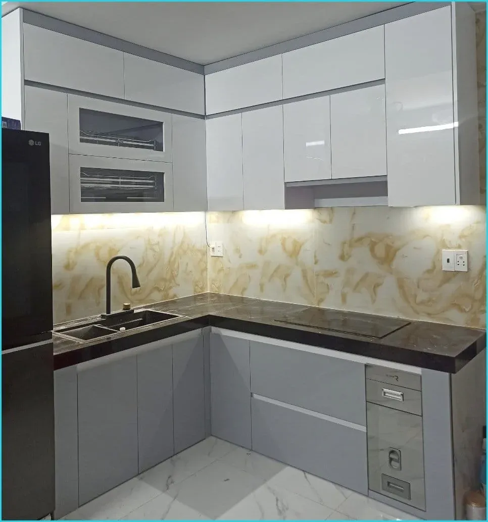 Tủ bếp MDF Thái Lan thông minh